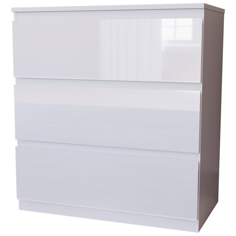 Vida Designs Glinton 3 Drawer Chest - White - FSC