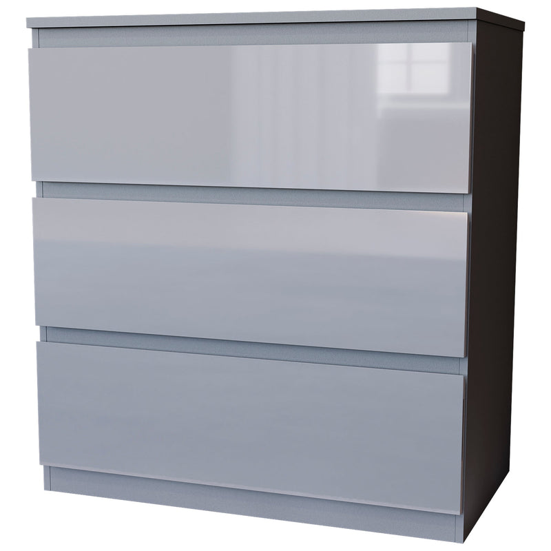 Vida Designs Glinton 3 Drawer Chest - Grey - FSC