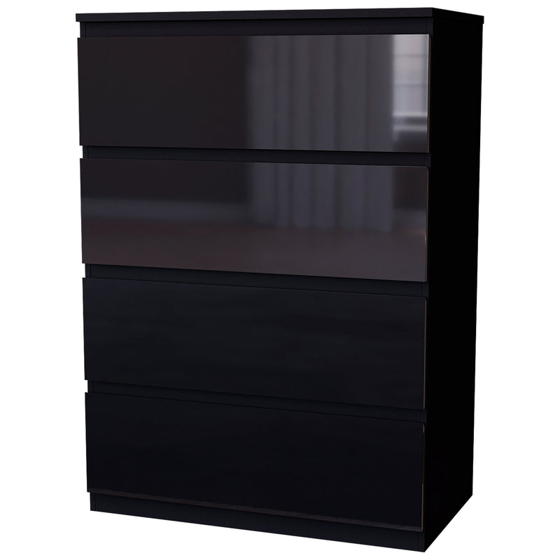 Vida Designs Glinton 4 Drawer Chest - Black - FSC