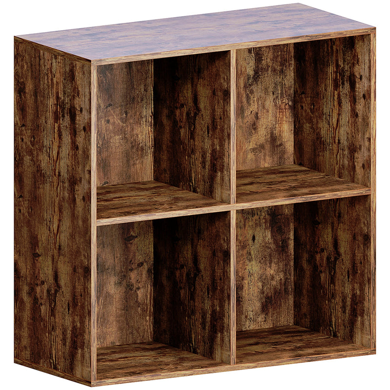 Vida Designs Durham 2x2 Cube Storage Unit - Dark Wood