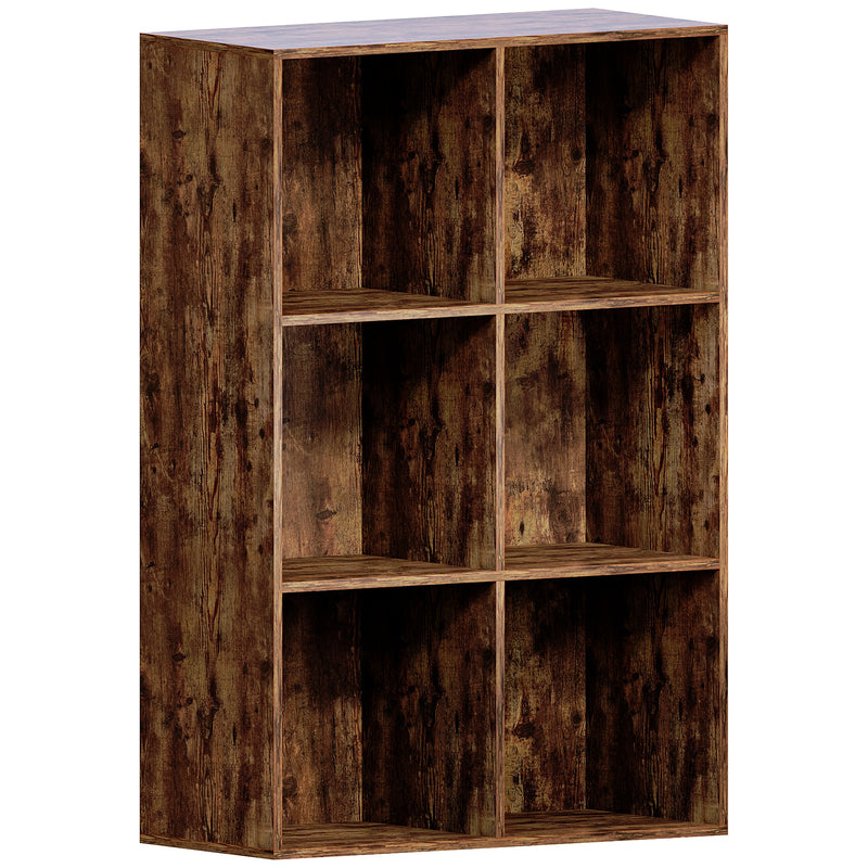 Vida Designs Durham 2x3 Cube Storage Unit - Dark Wood