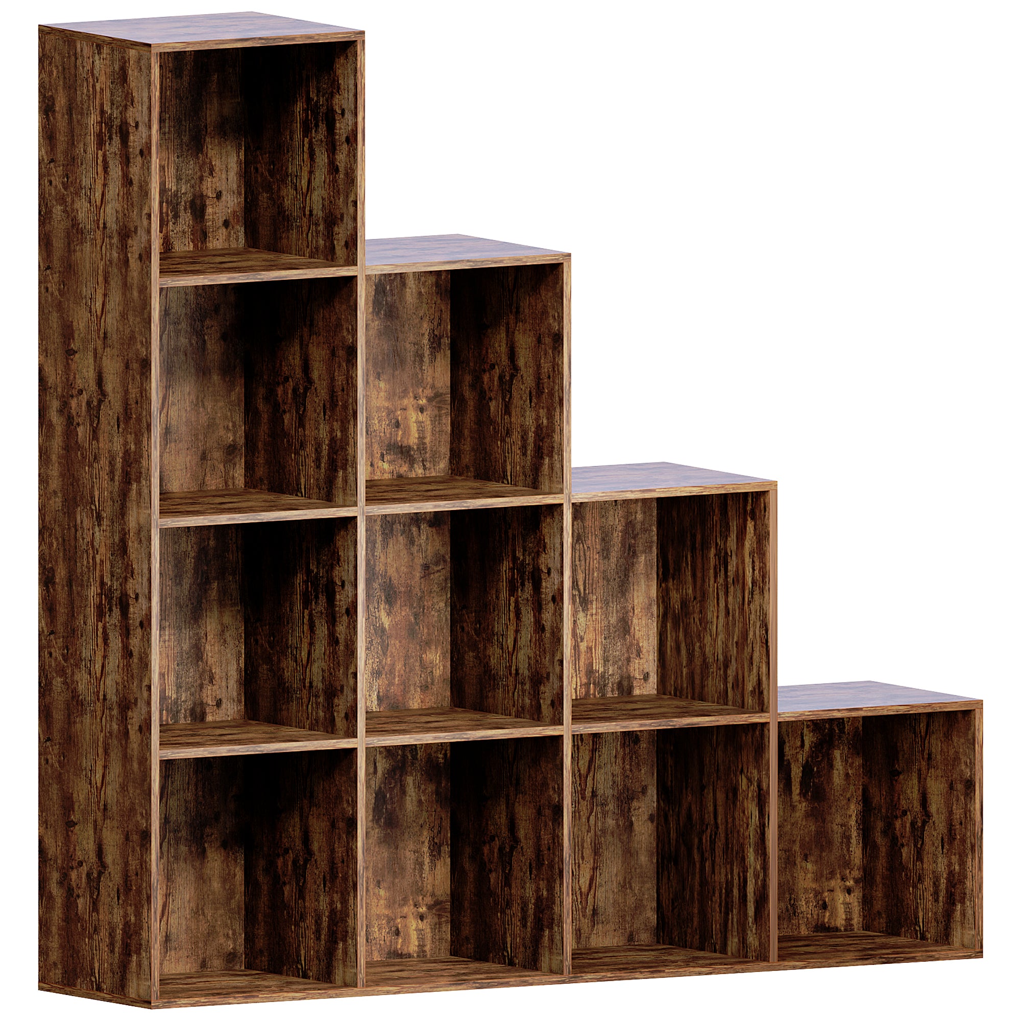 Vida Designs Durham 10 Cube Staircase Storage Unit - Dark Wood – Lassic Ltd