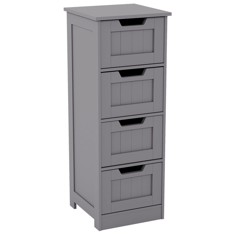 Bath Vida Priano 4 Drawer Freestanding Unit - Grey