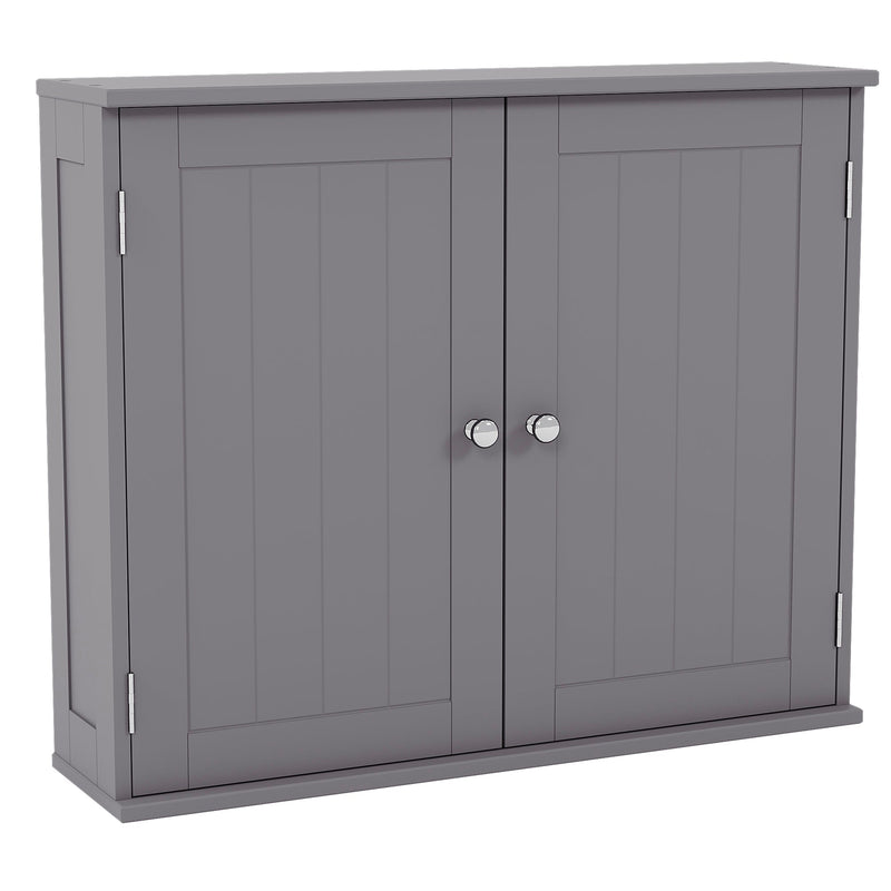 Bath Vida Priano 2 Door Wall Cabinet - Grey