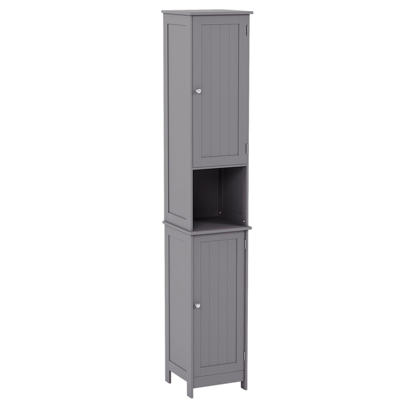 Bath Vida Priano 2 Door Tall Cabinet - Grey