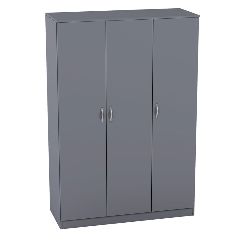 Vida Designs Riano 3 Door Wardrobe - Grey