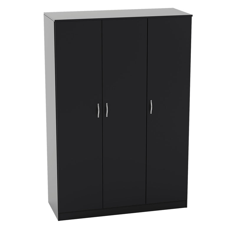 Vida Designs Riano 3 Door Wardrobe - Black