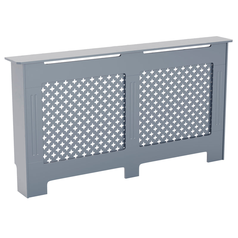 Vida Designs Oxford Radiator Cover - Dark Grey -  Large