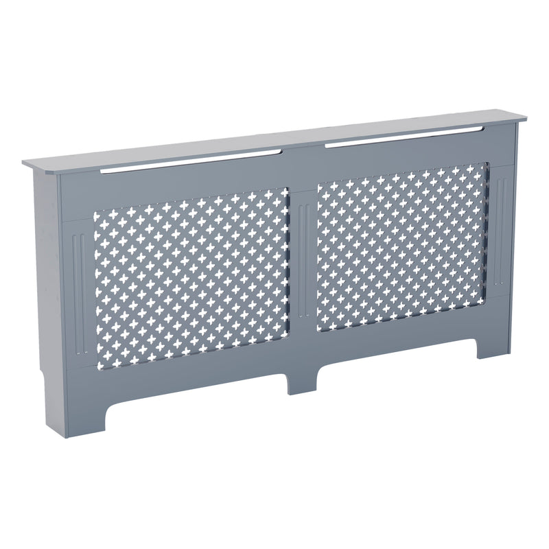 Vida Designs Oxford Radiator Cover - Dark Grey -  Extra Large