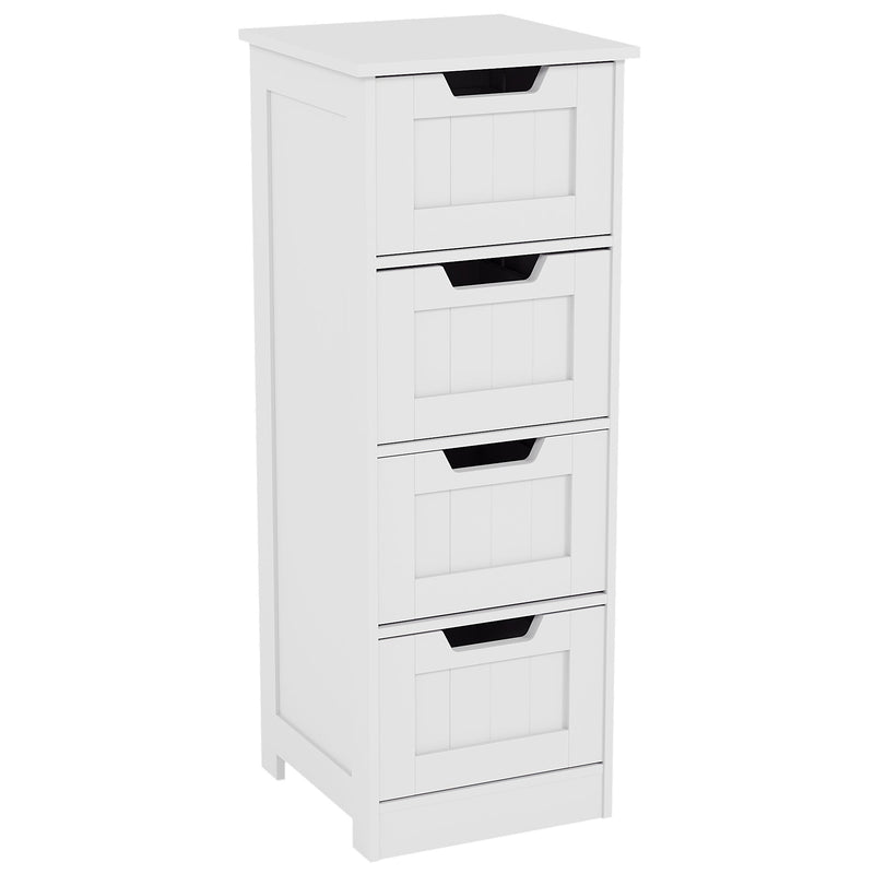 Bath Vida Priano 4 Drawer Freestanding Unit - White