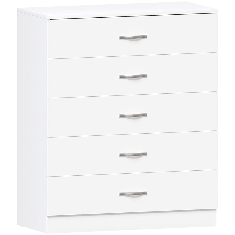 Vida Designs Riano 5 Drawer Chest - White