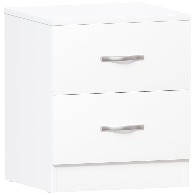 Vida Designs Riano 2 Drawer Bedside Chest - White