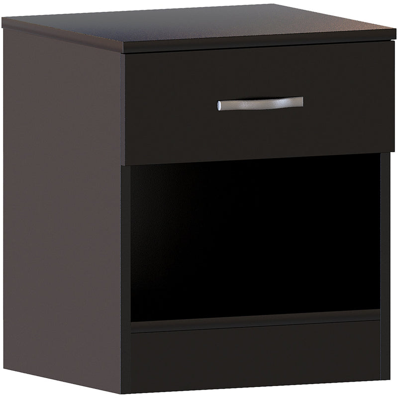 Vida Designs Riano 1 Drawer Bedside Chest - Black