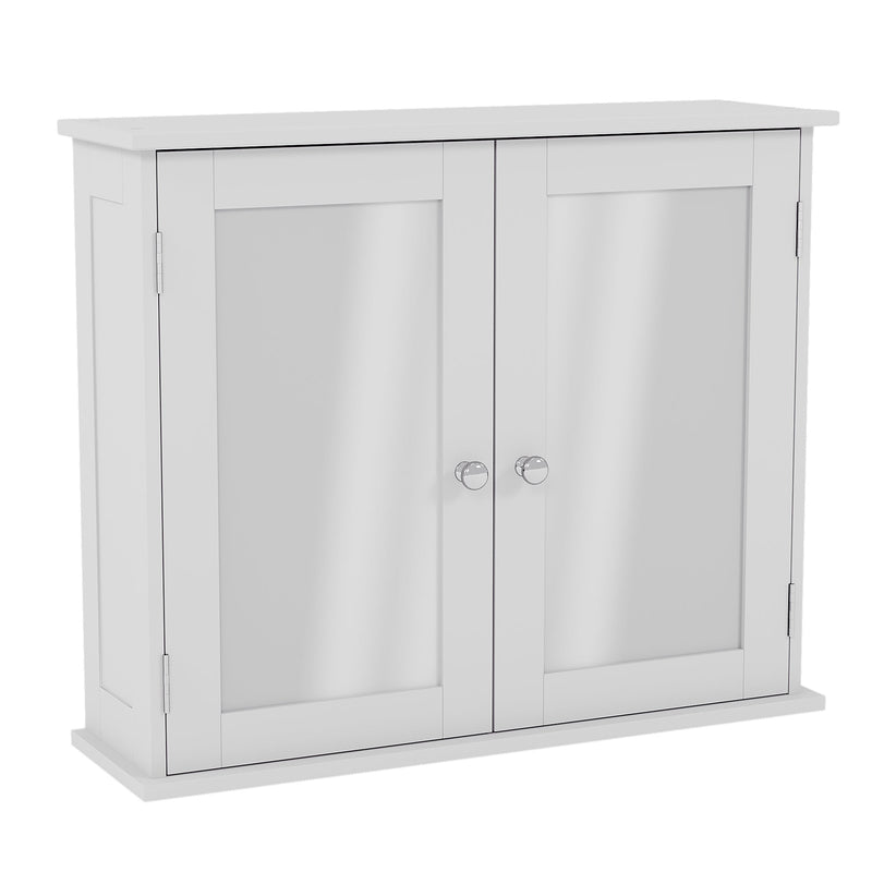 Bath Vida Priano 2 Door Mirrored Wall Cabinet - White