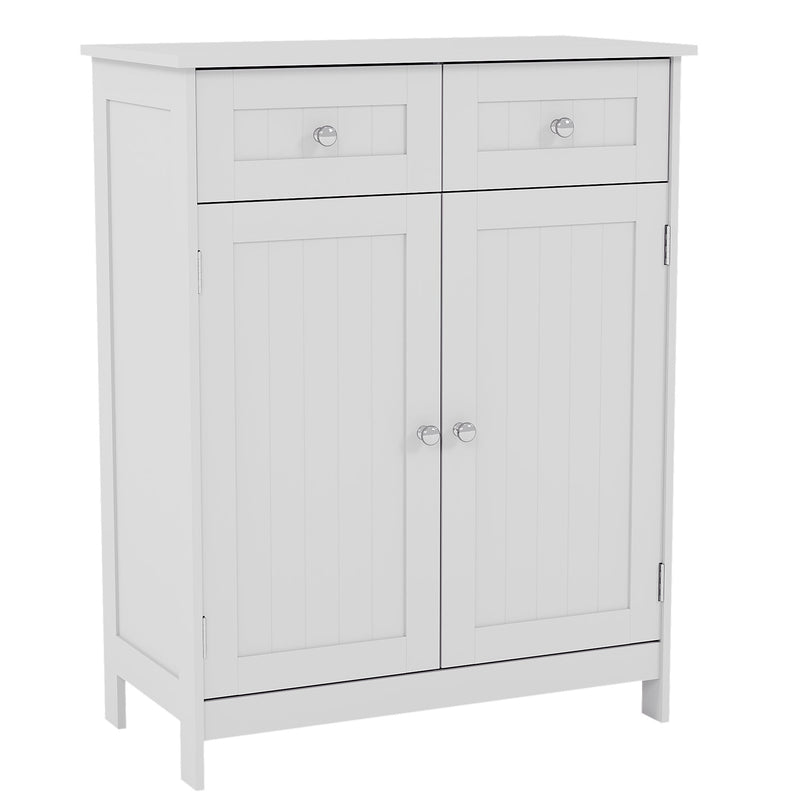 Bath Vida Priano 2 Drawer 2 Door Freestanding Cabinet - White