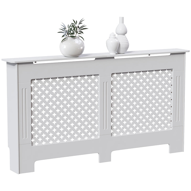 Vida Designs Oxford Radiator Cover - White - Large