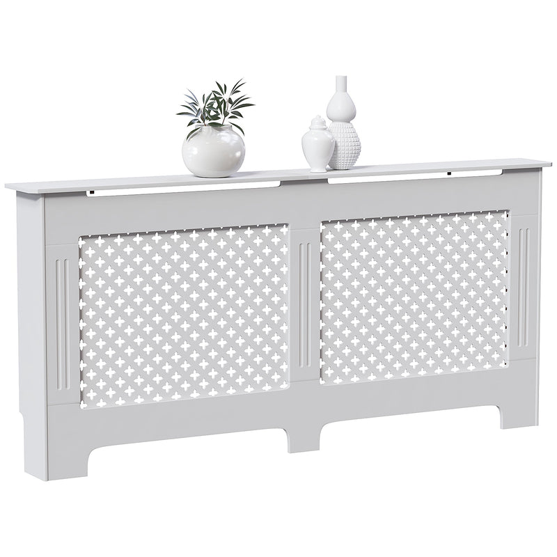 Vida Designs Oxford Radiator Cover - White - Extra Large