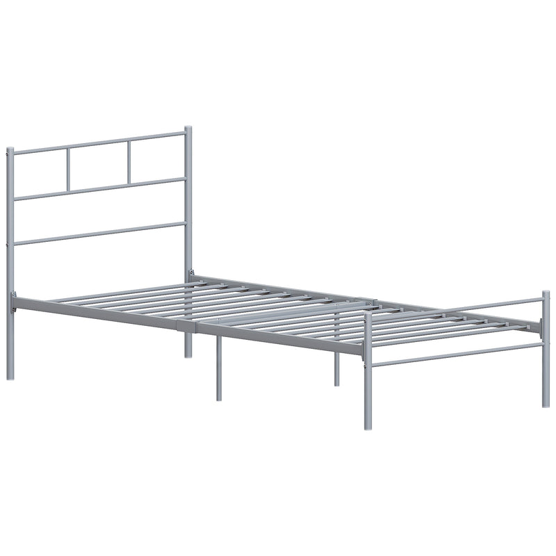 Vida Designs Dorset Bed 3ft Single - Silver