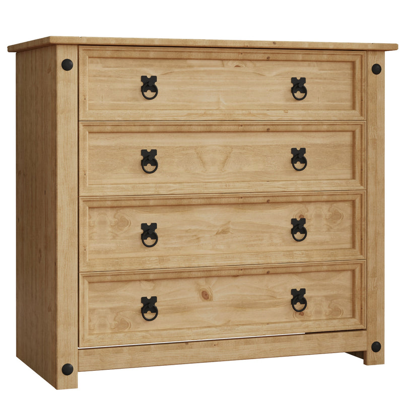 Vida Designs Corona Rustic 4 Drawer Chest