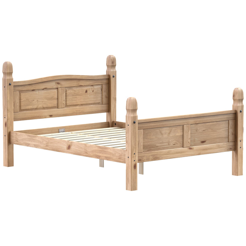 Vida Designs Corona Double Bed - High Foot End