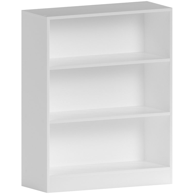 Vida Designs Cambridge 3 Tier Low Bookcase - White