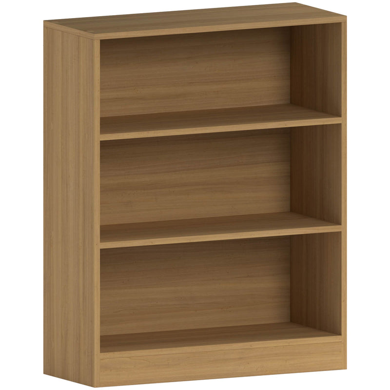 Vida Designs Cambridge 3 Tier Low Bookcase - Oak