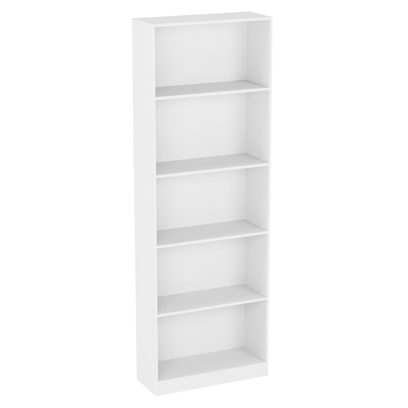 Vida Designs Cambridge 5 Tier Extra Large Bookcase - White