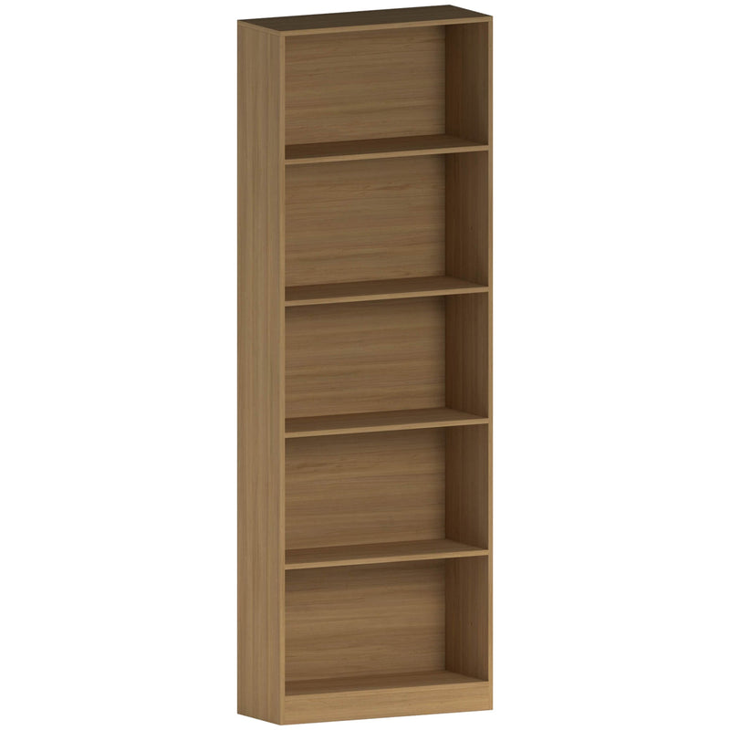 Vida Designs Cambridge 5 Tier Extra Large Bookcase - Oak