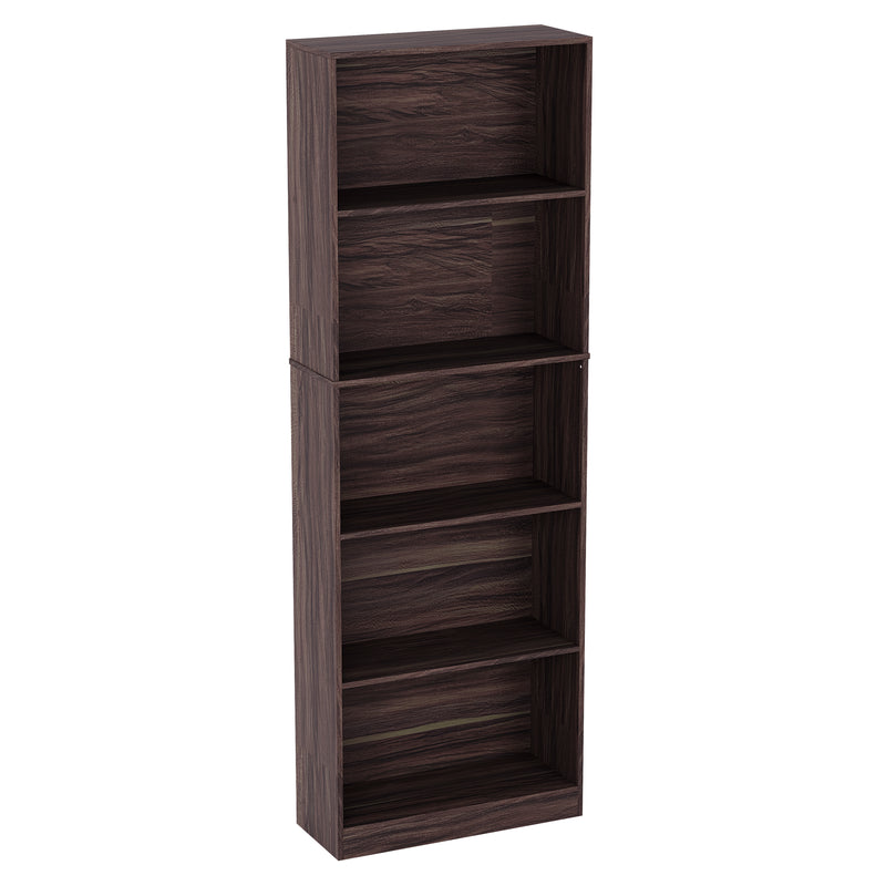 Vida Designs Cambridge 5 Tier Extra Large Bookcase - Walnut