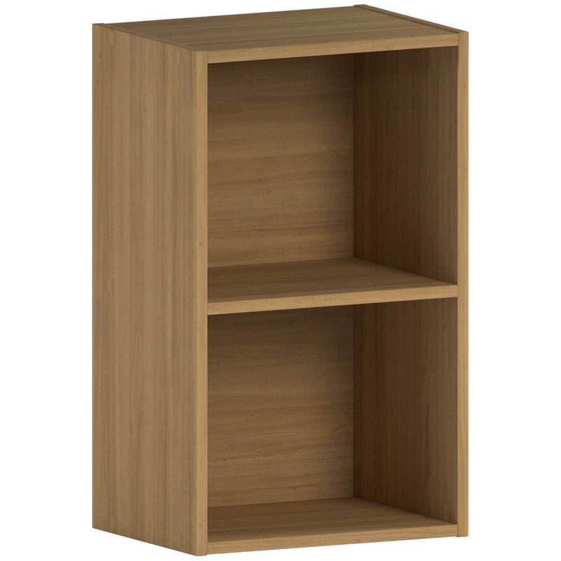 Vida Designs Oxford 2 Tier Cube Bookcase - Oak