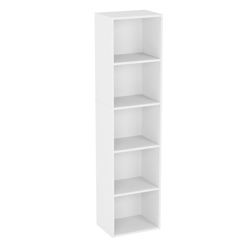 Vida Designs Oxford 5 Tier Cube Bookcase - White