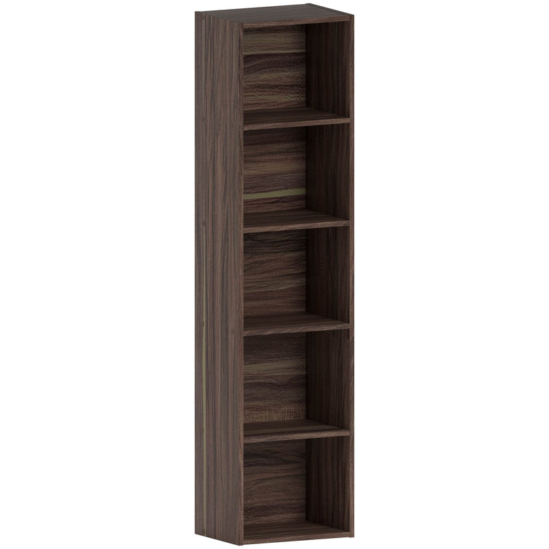 Vida Designs Oxford 5 Tier Cube Bookcase - Walnut