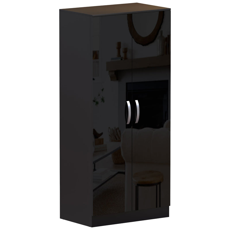 Vida Designs Hulio 2 Door Wardrobe - Black