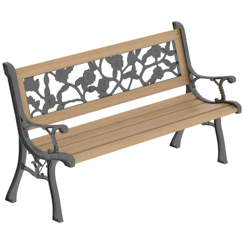 Garden Vida Garden Bench - Rose Style