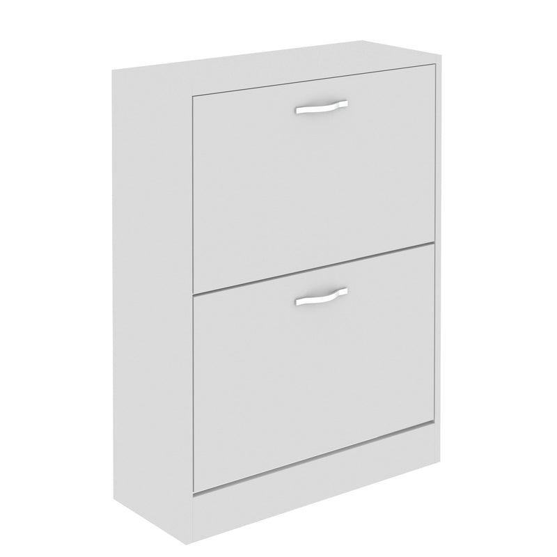 Vida Designs 2 Drawer Shoe Cabinet - White