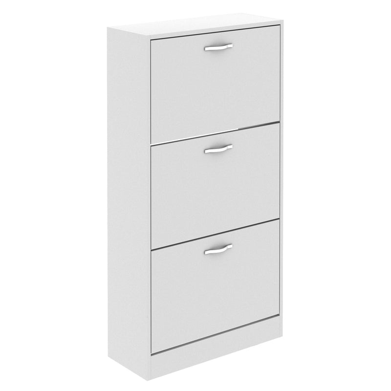 Vida Designs 3 Drawer Shoe Cabinet - White