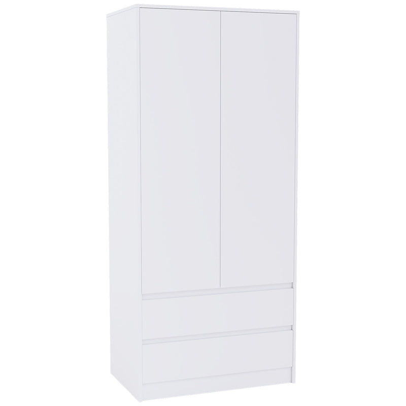 Vida Designs Denver 2 Door Wardrobe With Drawers - White