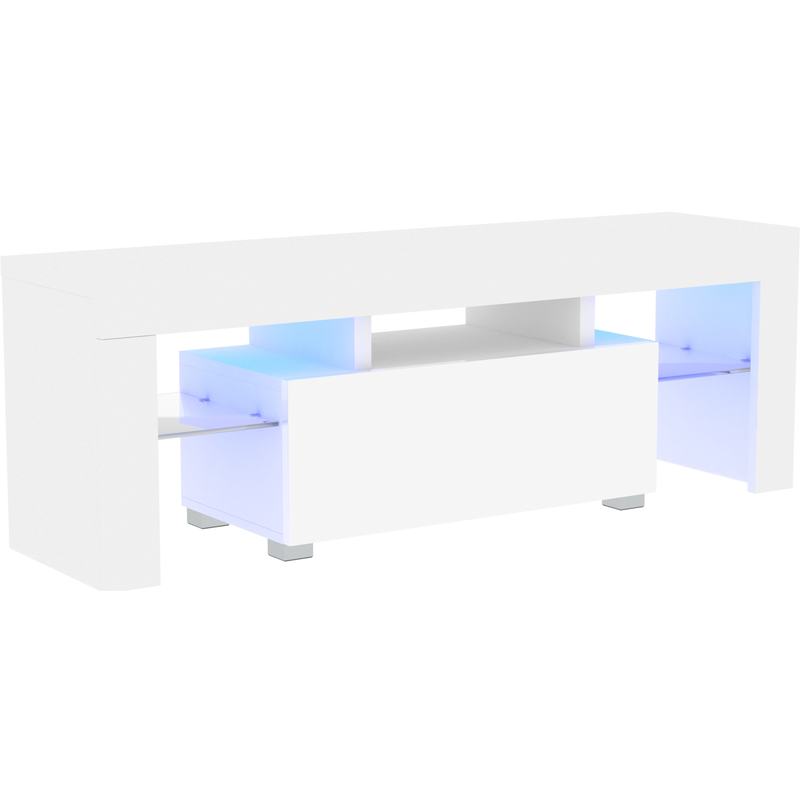 Vida Designs Luna 1 Drawer LED TV Unit - White
