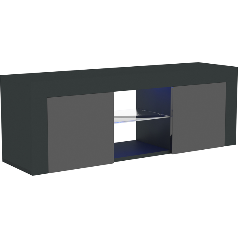 Vida Designs Eclipse 2 Door LED TV Unit - Black