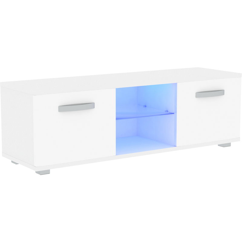 Vida Designs Cosmo 2 Door LED TV Unit - 120cm - White