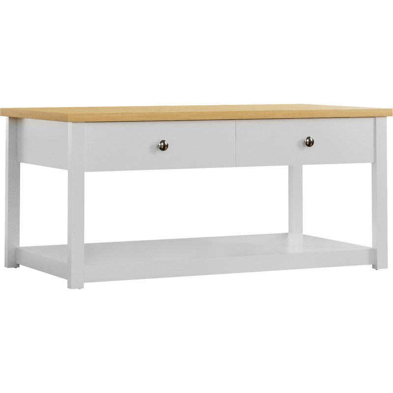 Vida Designs Arlington 4 Drawer Coffee Table - White