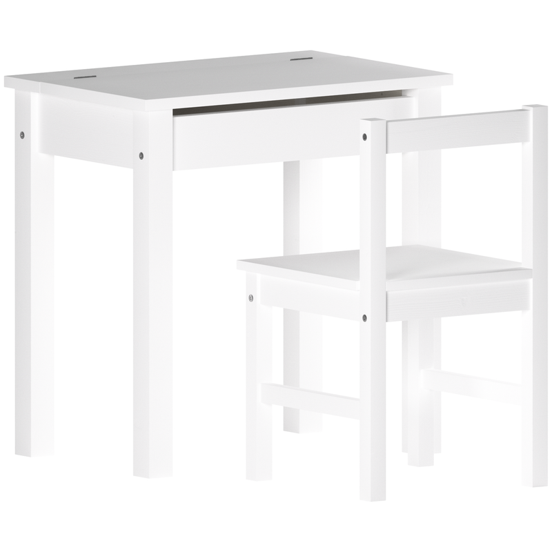Junior Vida Aries Desk & Chair - White