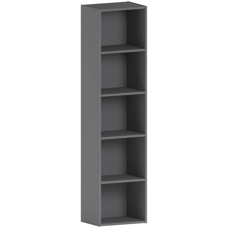 Vida Designs Oxford 5 Tier Cube Bookcase - Grey