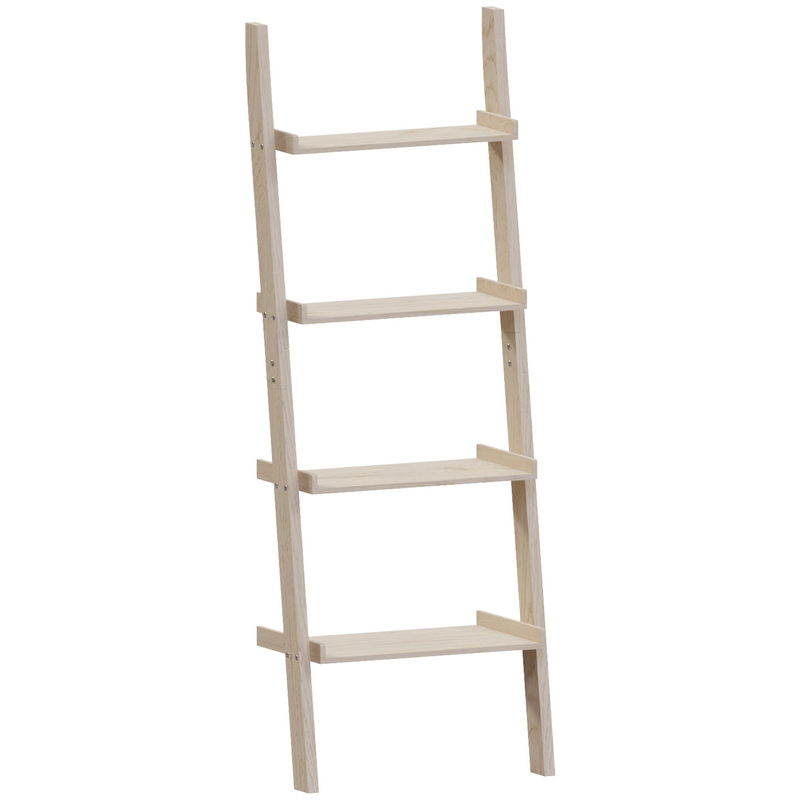 Vida Designs York 4 Tier Ladder Bookcase - Pine