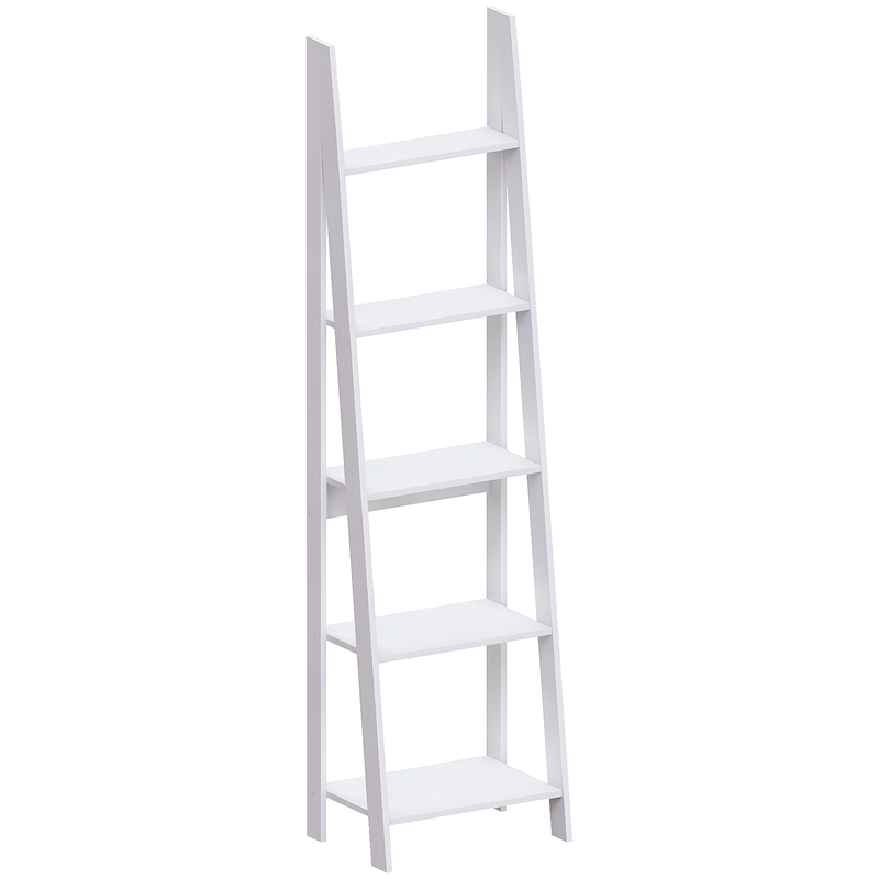 Vida Designs Bristol 5 Tier Step Ladder Bookcase - White