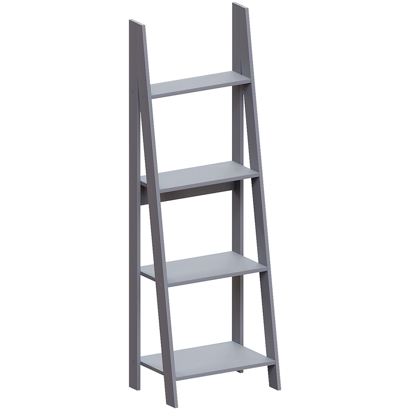 Vida Designs Bristol 4 Tier Step Ladder Bookcase - Grey