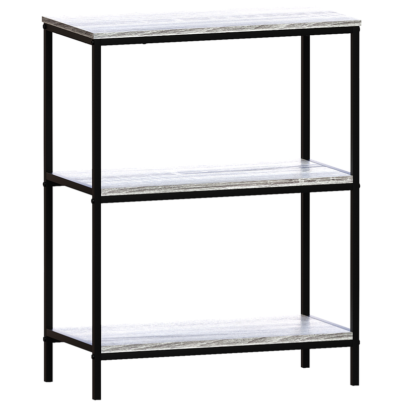 Vida Designs Brooklyn 3 Tier Bookcase - Grey