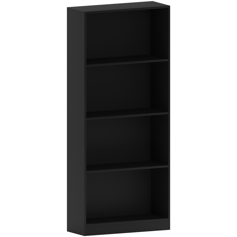 Vida Designs Cambridge 4 Tier Large Bookcase - Black