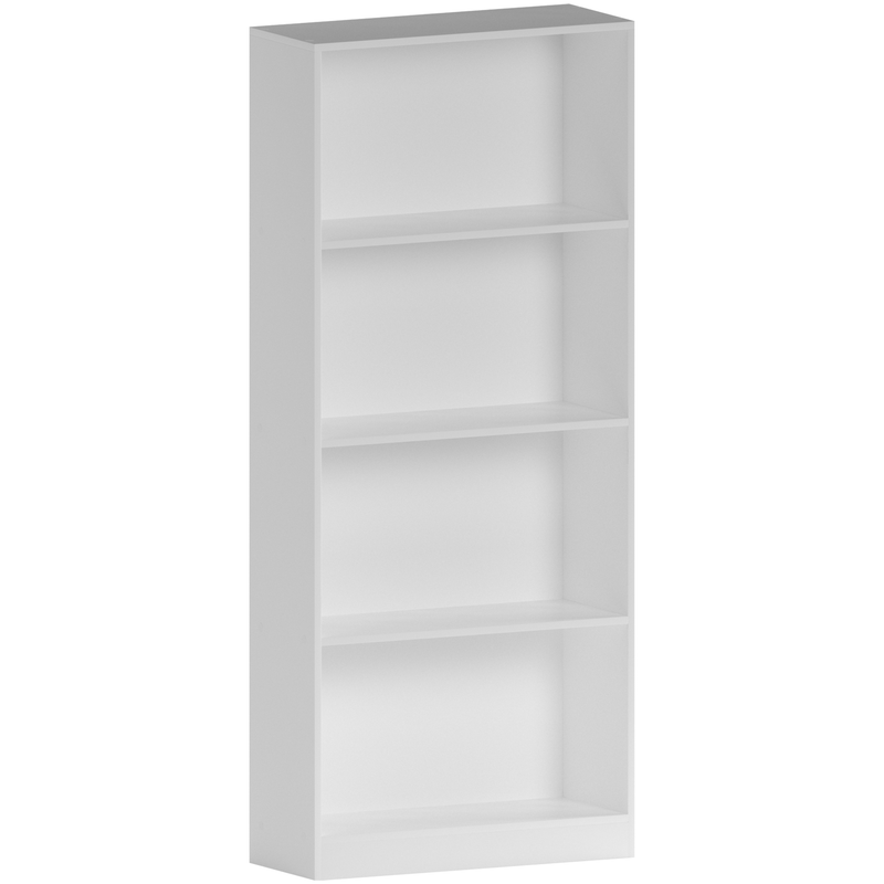 Vida Designs Cambridge 4 Tier Large Bookcase - White