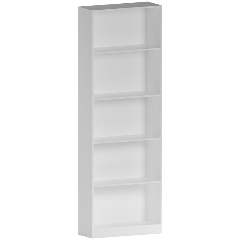 Vida Designs Cambridge 5 Tier Extra Large Bookcase - White